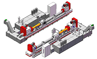 Machine de biseautage et de brunissage à deux arbres CNC TG2Zx2106mm