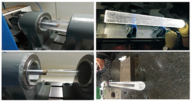 Máquina de perforación profunda para varilla de vidrio cuarzo